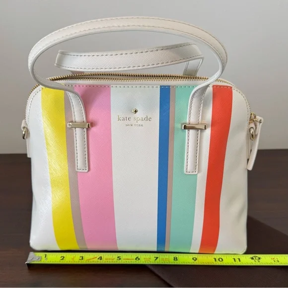 Kate Spade NWT - Cedar Street Multi Striped bag, dust bag included - Picture 6 of 11